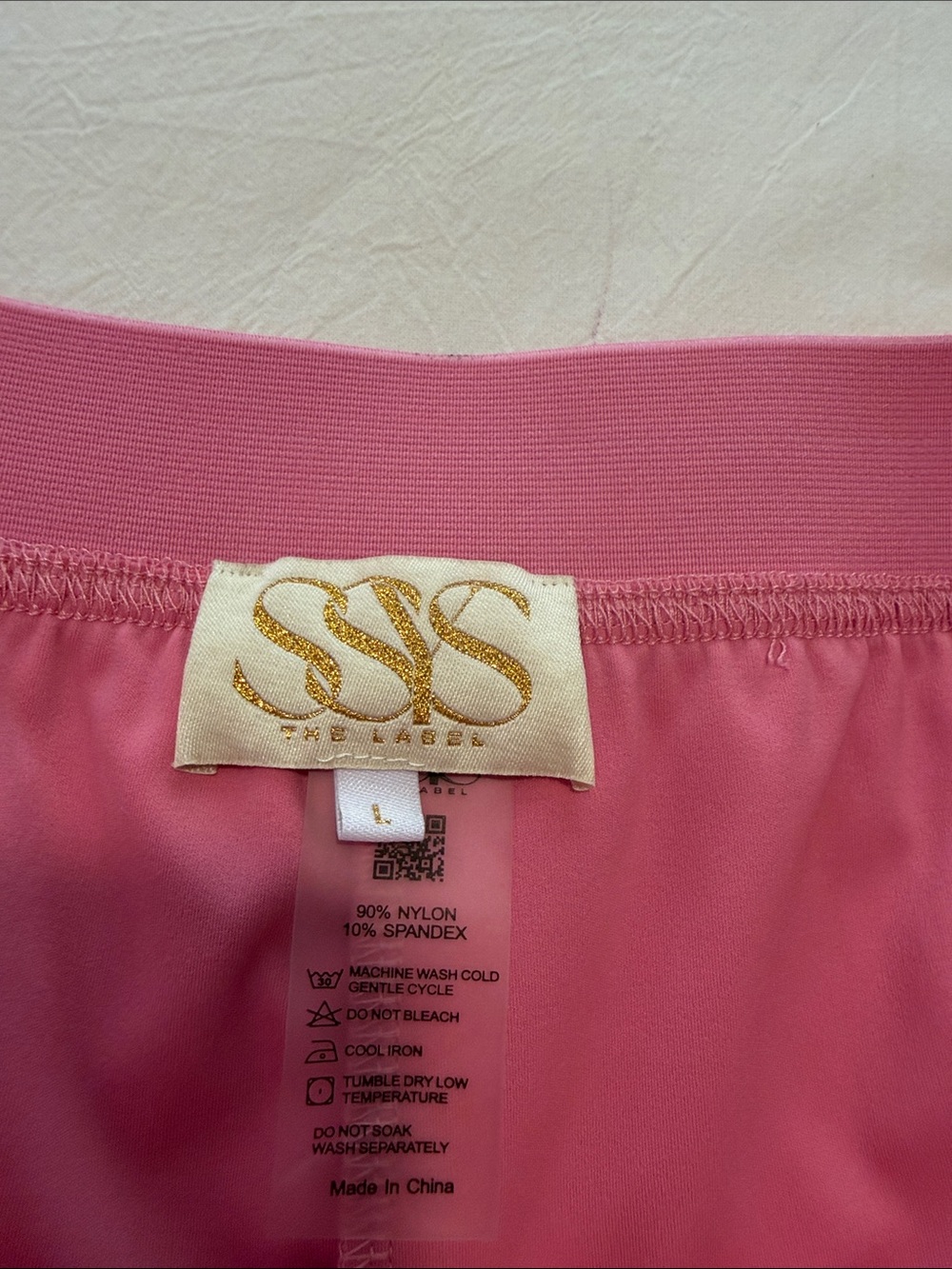 SSYS Women’s Pink Athletic Running Shorts. Size L - Picture 4 of 6